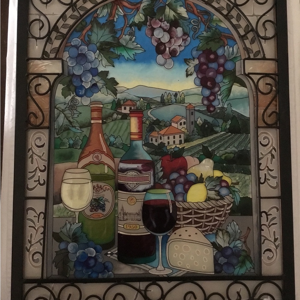 AMIA Stained Glass Vineyard Panel - Picture 2 of 7